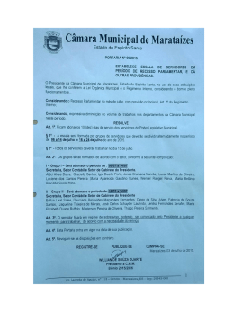 ESTABELECE EscALA DE sERviDoREs Elii