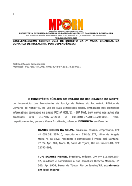excelent&iacute;ssimo senhor juiz de direito da 7&ordf; vara criminal da comarca