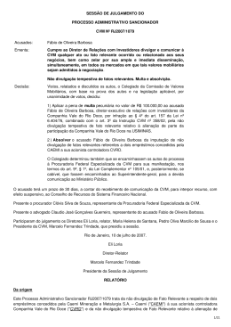 Processo Sancionador RJ2007/1079