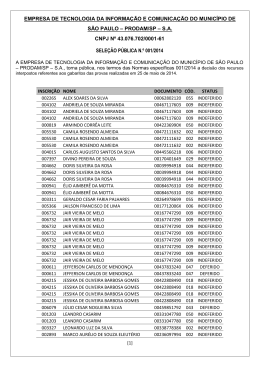 resultado dos recursos interpostos referente aos gabaritos