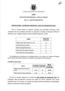 Gest&atilde;o Desportiva - C&acirc;mara Municipal de Gondomar