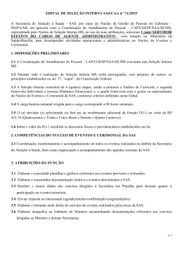 13/07/2015 a 07/08/2015 - Sele&ccedil;&atilde;o de Agente Administrativo em