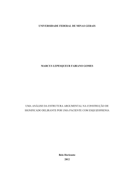 Esquizofrenia e Ling&uuml;&iacute;stica Cognitiva