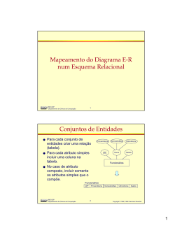 q Para cada conjunto de entidades criar uma rela&ccedil;&atilde;o - IME-USP