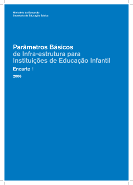 Par&acirc;metros B&aacute;sicos de Infra-estrutura para Institui&ccedil;&otilde;es de