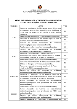 metas para o 3º quadrimestre de 2015 - uases - FASEPA