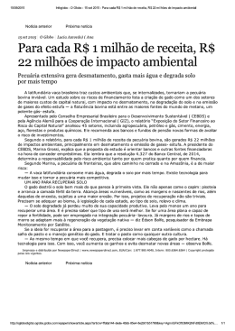 Para cada R$ 1 milh&atilde;o de receita, R$