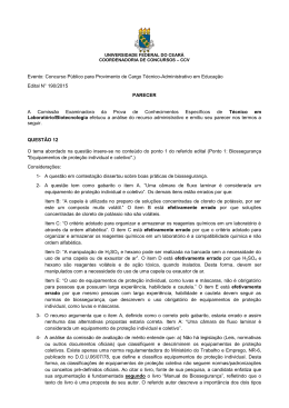 Evento: Concurso Público para Provimento de Cargo Técnico