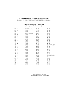IX CONCURSO PÚBLICO PARA PROVIMENTO DE CARGOS DE