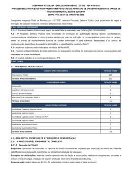 Edital - Funda&ccedil;&atilde;o Cesgranrio