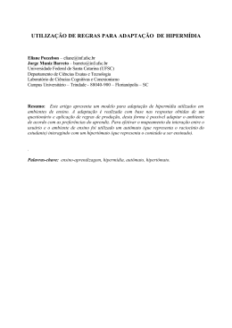 utilização de regras para adaptação de hipermídia