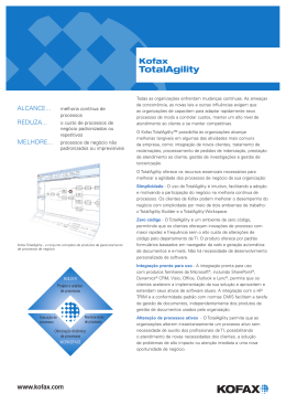 Dados técnicos – TotalAgility