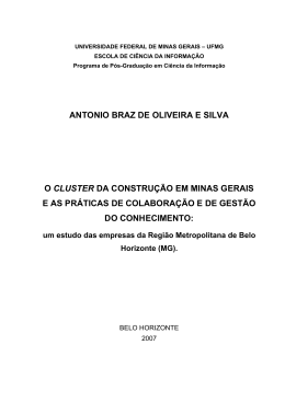 antonio braz de oliveira e silva o cluster da construção em minas