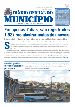 di&aacute;rio oficial do munic&iacute;pio do salvador