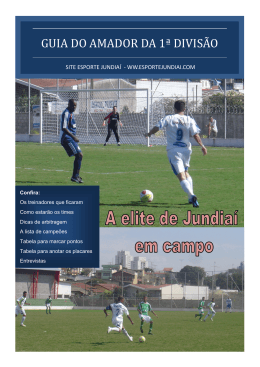 Guia da 1&ordf; divis&atilde;o