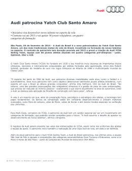 Audi patrocina Yatch Club Santo Amaro - Audi