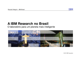 A IBM Research no Brasil