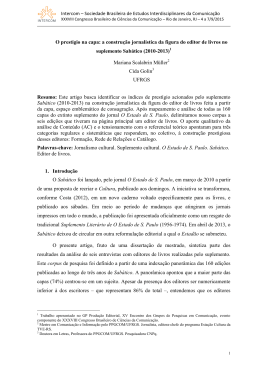 O prest&iacute;gio na capa