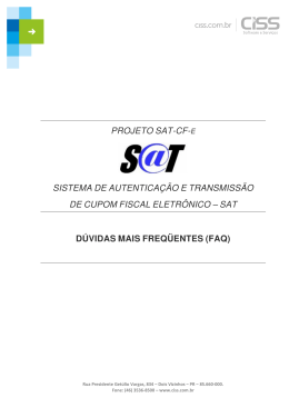 PROJETO SAT-CF- SISTEMA DE AUTENTICA&Ccedil;&Atilde;O E