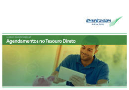 Agendamentos no Tesouro Direto