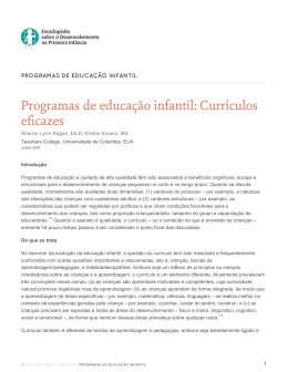 Vers&atilde;o em PDF - Enciclop&eacute;dia sobre o Desenvolvimento na