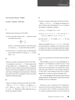 Problemas - Revista Matemática Universitária
