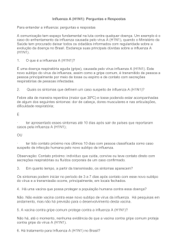 Influenza A Perguntas e respostas