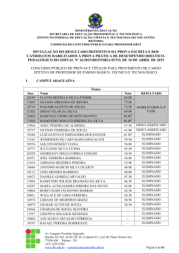 Resultado Prova Objetiva
