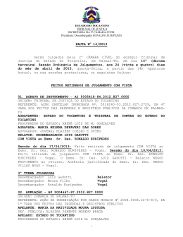 - Tribunal de Justi&ccedil;a do Estado do Tocantins