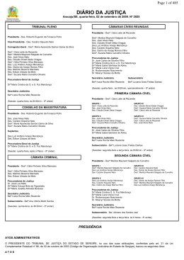 Di&aacute;rio da Justi&ccedil;a de Sergipe