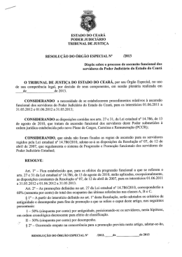 Resolu&ccedil;&atilde;o das ascens&otilde;es funcionais aprovada no &Oacute;rg&atilde;o Especial