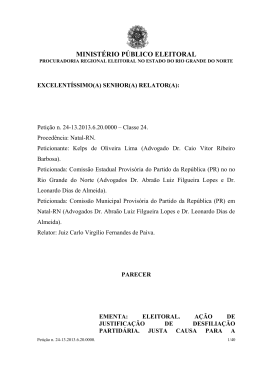 &iacute;ntegra do parecer - Procuradoria da Rep&uacute;blica no Rio Grande do