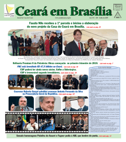 Fausto Nilo recebeu a 1&ordf; parcela e iniciou a
