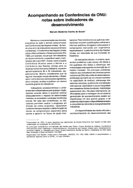 Acompanhando as Confer&ecirc;ncias da ONU: