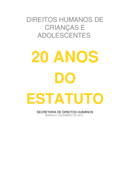 20 anos do Estatuto