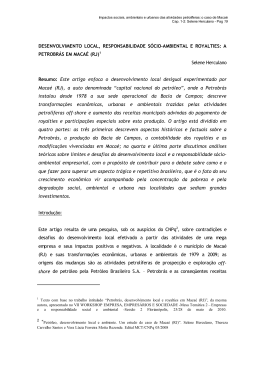 A PETROBR&Aacute;S EM MACA&Eacute; - Universidade Federal Fluminense