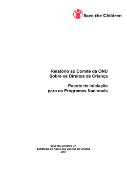 A Convenção, O Comité e o Processo de Apresentação de Relatórios