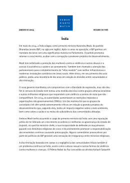 Relatório Mundial 2015: Índia