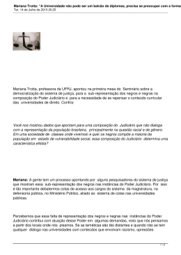 Mariana Trotta: “A Universidade não pode ser um balcão de