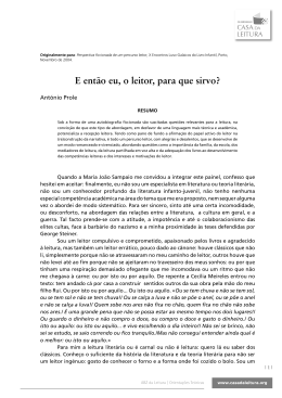 E ent&atilde;o eu, o leitor, para que sirvo? - No-IP