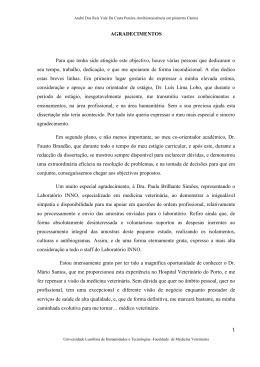 1 AGRADECIMENTOS Para que tenha sido atingido este