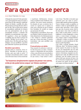 Para que nada se perca