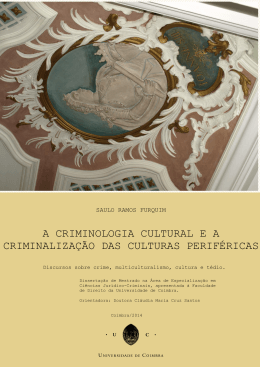 a criminologia cultural e a criminalização das