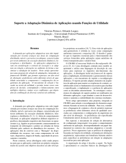 Suporte a Adapta&ccedil; &tilde;ao Din&acirc;mica de Aplica&ccedil; &tilde;oes usando Fun&ccedil; &tilde;oes