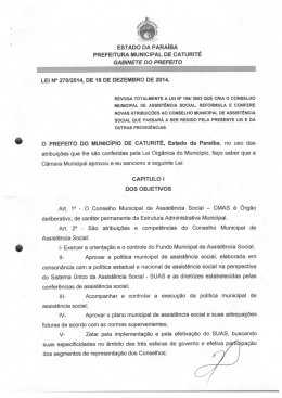 Lei 270/2014 - Prefeitura Municipal de Caturit   PB