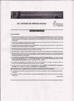 Prova servi&ccedil;o social 2011