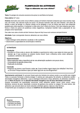 PLANIFICAÇÃO DA ACTIVIDADE