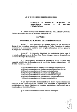 LEI N`&rdquo;I 212 DE 28 DE DEZEMBRO DE 1995.