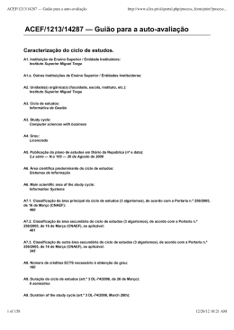 ACEF/1213/14287 &mdash; Gui&atilde;o para a auto-avalia&ccedil;&atilde;o