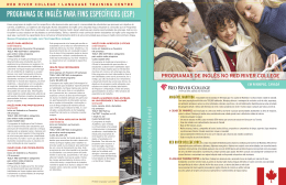 PROGRAMAS DE INGL&ecirc;S PARA FINS ESPEC&iacute;FICOS (ESP)